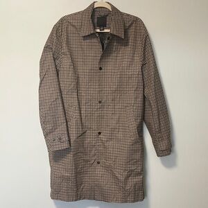H&M Men's Checkered Gingham Rain Coat